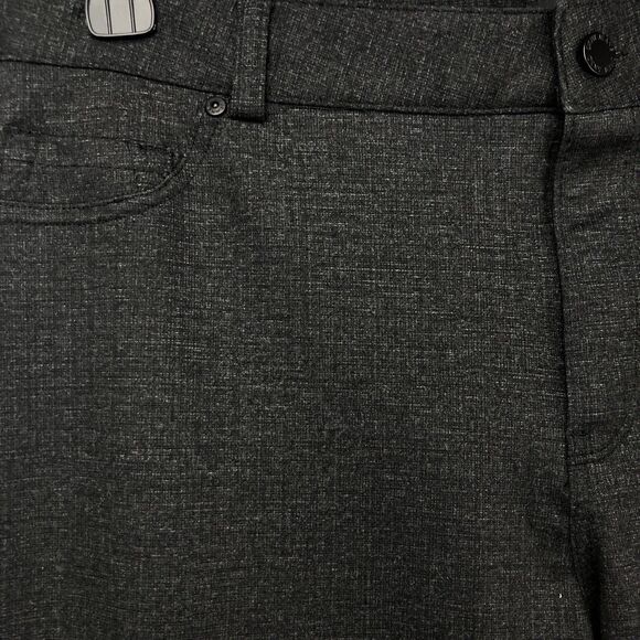 DKNY JEANS Straight Leg Pants Charcoal Gray Large Business Casual Stretch L - Picture 5 of 11
